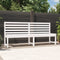 vidaXL - Tuinbank - 201,5 - cm - massief - grenenhout - wit