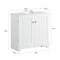 SoBuy Wastafel Onderkast - 2 Deurs - 60 x 60 x 29 cm - Wit