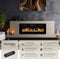 tectake® Luci - Wandhaard - Elektrische Haard - 900W & 1800W - Afstandsbediening & App - Thermostaat - 3D Vlammen - Timer