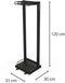 Toorx Professional RBB-B - Opbergrek voor 20 Body Bars - Staal - Zwart