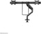 Neomounts DS75S-950BL2 - Bureaumount - Full motion voor 2 schermen tot 32