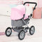 Bayer Design - Poppenwagen Trendy - Verstelbare duwstang - Grijs Roze