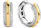 TI SENTO Dames Oorbellen - 925 zilver - Zirkonia met geel verguld - 7786ZY