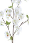 PTMD Blossom Bloem Kersenbloesem Kunsttak - 86 x 28 x 48 cm - Wit