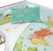 Wiegbeschermer HappyFriday Happynois World map Multicolour 210 x 40 cm