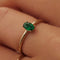 Isabel Bernard - Baguette - Ring 14 karaat goud - Groen (48)
