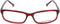 Unisex'Spectacle frame Ermenegildo Zegna VZ3538-0954 ø 56 mm Red