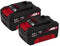 Einhell 4511489 - Accu Twinpack - 18 V/4.0 Ah - 2 stuks