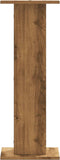 vidaXL - Plantenstandaards - 2 - st - 30x30x80 - cm - hout - artisanaal - eiken