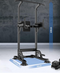 DH FitLife Multifunctionele Dip Station - Vrijstaand - Verstelbaar 10 standen - Zwart - Staal - Max. 150 kg