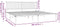 vidaXL - Bedframe - met - hoofdbord - metaal - zwart - 200x200 - cm