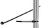 Goobay cable ties, UV and weatherproof nylon - 2.5 mm wide and 100 mm long, black