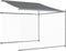 vidaXL - Hondenhok - met - dak - en - deur - 6x2x2 - m - gegalvaniseerd - staal - grijs