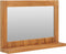 vidaXL - Wandspiegel - met - schap - 60x12x40 - cm - massief - teakhout
