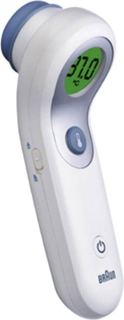 Braun NTF3000WE - Voorhoofdthermometer - Contactloos - FeverInSight display