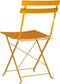 vidaXL - Vouwbare - Tuinstoelen - 2 - stuks - Mosterdgeel - Staal