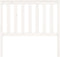vidaXL - Hoofdbord - 106x6x101 - cm - massief - grenenhout - wit