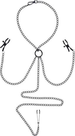 SPORTSHEETS SAFFRON NIPPLE TO CLIT SET