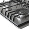 Wiggo WH-G634RL(X) - Inbouw Gaskookplaat - 4 Kookzones - Wokbrander - RVS - 60 cm