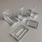 Klika - Schuifstandaard transparant klein 4 stuks - 40 stuks