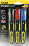 STANLEY FatMax Markeerstift - Set van 3 - Water- en oliebestendig - Rood/Zwart/Blauw (x3)