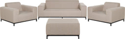 Loungeset met tafel 5-zitter ROVIGO Beige