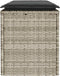 vidaXL - Tuinbank - met - kussen - 110x40x44 - cm - poly - rattan - lichtgrijs