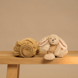 Coco & Cici Coco & Cici Kind - Hoeslaken TENCEL Twill Okergeel 60x120x15 60x120x15