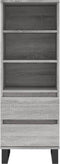 vidaXL - Hoge - kast - 40x36x110 - cm - bewerkt - hout - grijs - sonoma