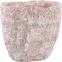 PTMD Navia Ovale Bloempot - 30 x 15 x 28 cm - Cement - Roze