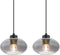 Globo Shaun - hanglamp - 4 lichtpunten - zwart - E27 - 15572-4H