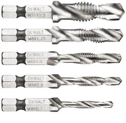 DeWalt DT50060-QZ - Tapboorset voor slagschroevendraaier - Maten M4 M5 M6 M8 M10 (5 stuks)