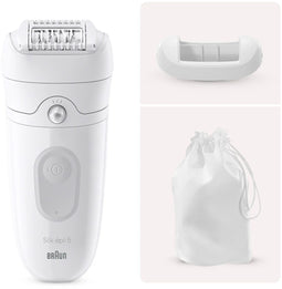 Braun Silk·épil 5-011 - Epilator - MicroGrip-pincetjes - Wit