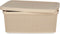 Opbergbak Met Deksel Beige Plastic 13 L 28 X 15 X 39 Cm (12 Stuks)