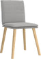 vidaXL - Eetkamerstoelen - 2 - st - stof - wolk - grijs