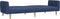 vidaXL - Slaapbank - 2-zits - stof - blauw