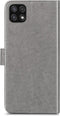 iMoshion Hoesje Geschikt voor Samsung Galaxy A22 (5G) Hoesje Met Pasjeshouder - iMoshion Klavertje Bloemen Bookcase - Grijs