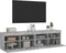 vidaXL - Tv-wandmeubels - met - LED - 2 - st - 80x30x40 - cm - betongrijs