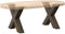 vidaXL - Salontafelpoten - 2 - st - X-vormig - 60x(42-43) - cm - staal - naturel