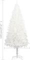vidaXL - Kunstkerstboom - met - verlichting - en - kerstballen - 120 - cm - wit