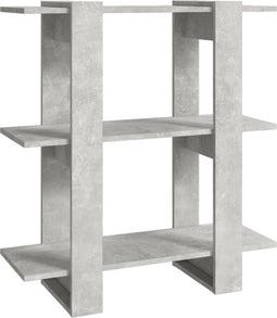 vidaXL - Boekenkast/kamerscherm - 80x30x87 - cm - betongrijs