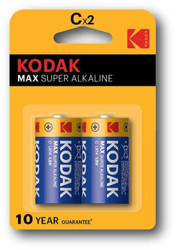 Kodak Max Super C - Alkaline Batterij LR14 - 1.5V - 2 stuks