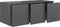 vidaXL - Tv-meubel - 80x34x30 - cm - bewerkt - hout - hoogglans - grijs