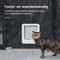 Cellavi Kattenluik - Microchip - 4 Toegangsstanden - Wit - 29,8 x 26,3 CM
