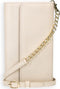 Selencia Hoesje Geschikt voor iPhone 11 Hoesje Met Pasjeshouder - Selencia Tierra Uitneembare Slang Clutch - Wit