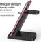 30W 3 In 1 Draadloze Oplader Standaard geschikt voor Iphone 14 12 - Apple Watch - Snel Opladen Dock Station- Wit