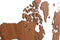 MiMi Innovations® Exclusieve Houten Wereldkaart - Muurdecoratie - Wanddecoratie - Muursticker - 130x78 cm/51.2x30.8 inch - Sapele