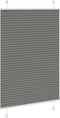 vidaXL - Plissé - rolgordijn - 100x150 - cm - stofbreedte - 99,4 - cm - antraciet