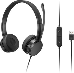 Lenovo 4XD1K18260 - USB Headset - Ruisonderdrukkende microfoon - Zwart