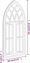 vidaXL - Spiegel - 70x30 - cm - ijzer - zandkleurig